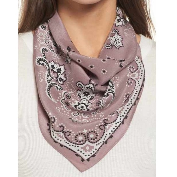 Madewell Accessories - Madewell Lavender Silk Hair or Neck Bandana